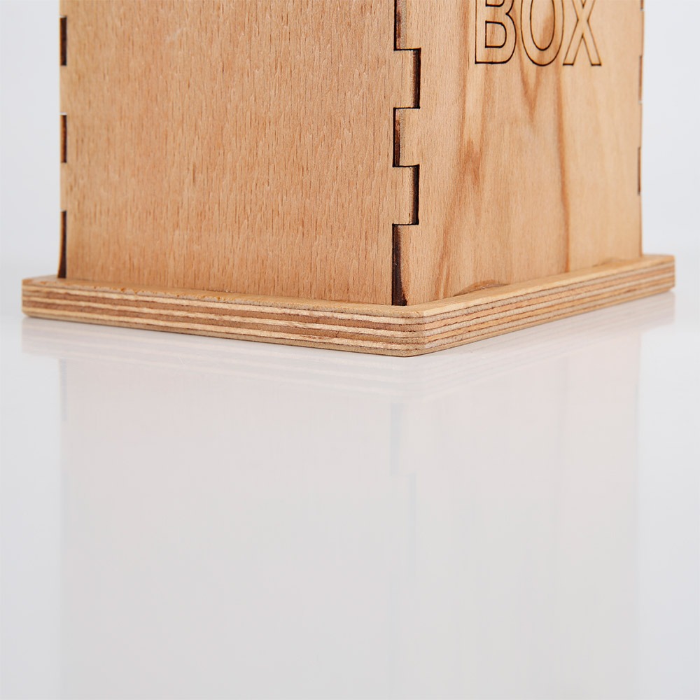 Snapper Koyu Ahşap Tipbox (13x13 cm)